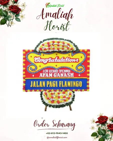 Sewa Papan Bunga Kakaskasen Tiga